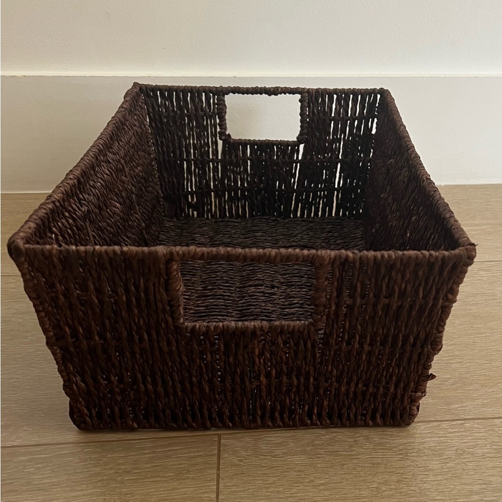 Brown Woven Storage Basket